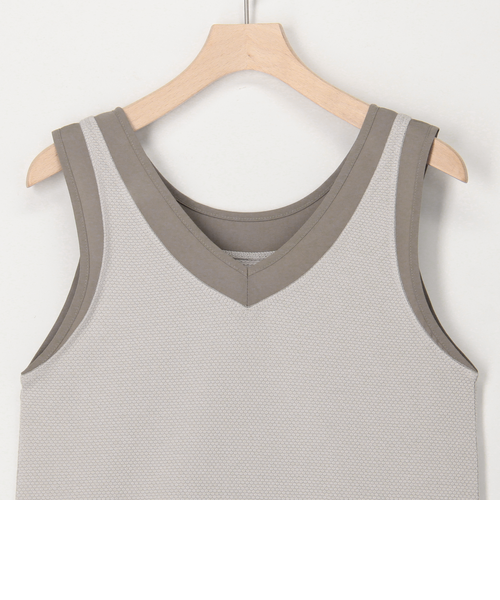 ラッセル編シアー切替2WAYタンクトップ｜ノーリーズアウトレットの