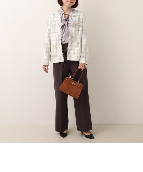 オケージョン対応》ラメチェックツィードジャケット｜ノーリーズ