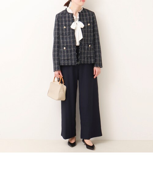 オケージョン対応》ラメチェックツィードジャケット｜ノーリーズ