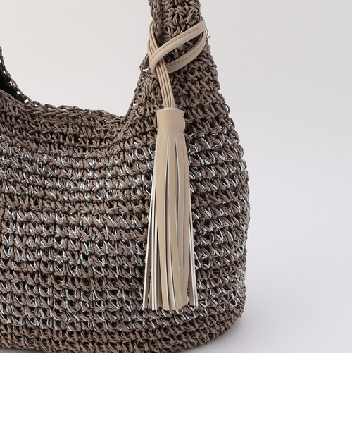 新品❗️未使用❗️woven かごバッグ タッセル付き セール】 タッセルつきかごバッグ （かごバッグ）｜petit main