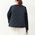 中綿×ニット切替ノーカラージャケット