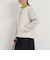 中綿×ニット切替ノーカラージャケット