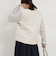 中綿×ニット切替ノーカラージャケット