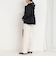 バックフリル クリアナチュラルストレッチブルゾン