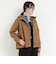 バックフリル クリアナチュラルストレッチブルゾン