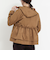 バックフリル クリアナチュラルストレッチブルゾン