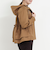 バックフリル クリアナチュラルストレッチブルゾン