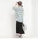 チェックギャザーブラウス