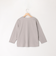 BLUSHパール+ラインストーン チュールネックラインTシャツ