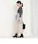 BLUSHパール+ラインストーン チュールネックラインTシャツ