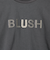 BLUSHパール+ラインストーン チュールネックラインTシャツ