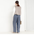 バイオシルクデニムタックワイドフレアパンツ