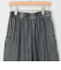 バイオシルクデニムタックワイドフレアパンツ