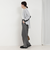 バイオシルクデニムタックワイドフレアパンツ