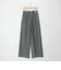 バイオシルクデニムタックワイドフレアパンツ