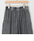 バイオシルクデニムタックワイドフレアパンツ
