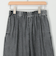 バイオシルクデニムタックワイドフレアパンツ