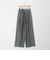 バイオシルクデニムタックワイドフレアパンツ