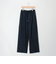 シャイニーデニムワイドパンツ