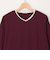 フェイクレイヤードVネック　ロングスリーブTシャツ