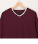 フェイクレイヤードVネック　ロングスリーブTシャツ