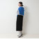 《セットアップ対応》スエード×リブワークスカート