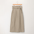 ストライプハイウエストナロースカート