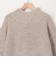 ラメホイルフレンチモックネックプルオーバーニット