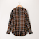 コットンテンセルチェックブラウス