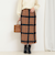 チェックラップスカート