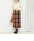 チェックラップスカート