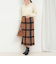 チェックラップスカート