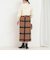 チェックラップスカート