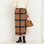 チェックラップスカート