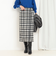 チェックラップスカート