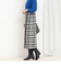 チェックラップスカート