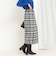 チェックラップスカート