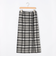 チェックラップスカート