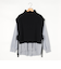 《セットアイテム》ハイネックベスト＋プリーツブラウス