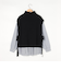《セットアイテム》ハイネックベスト＋プリーツブラウス