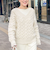 ◇【WEB限定】ラメケーブル両Vネックプルオーバーニット