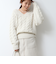 ◇【WEB限定】ラメケーブル両Vネックプルオーバーニット