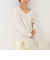 ◇【WEB限定】ラメケーブル両Vネックプルオーバーニット