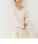 ◇【WEB限定】ラメケーブル両Vネックプルオーバーニット