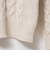 ◇【WEB限定】ラメケーブル両Vネックプルオーバーニット