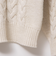 ◇【WEB限定】ラメケーブル両Vネックプルオーバーニット