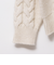 ◇【WEB限定】ラメケーブル両Vネックプルオーバーニット