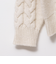 ◇【WEB限定】ラメケーブル両Vネックプルオーバーニット