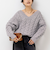 ◇【WEB限定】ラメケーブル両Vネックプルオーバーニット