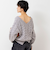 ◇【WEB限定】ラメケーブル両Vネックプルオーバーニット